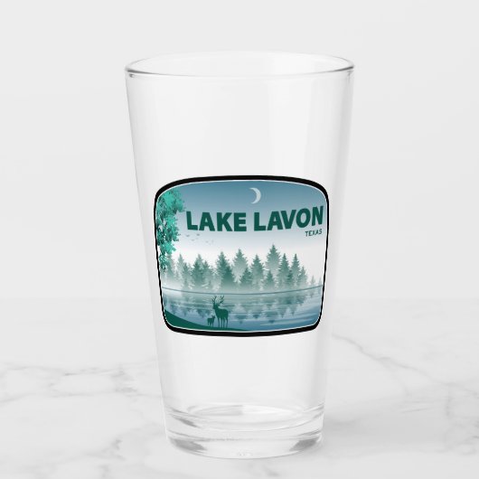 Lake Lavon Texas Herten Glas (Voorkant)