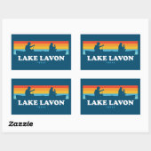 Lake Lavon Texas kano Rechthoekige Sticker (Vel)