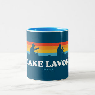 Lake Lavon Texas kano Tweekleurige Koffiemok