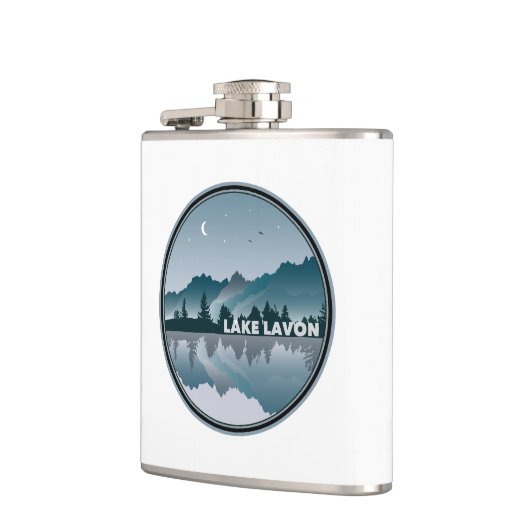 Lake Lavon Texas Reflectie Heupfles (Links)