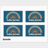 Lake Lavon Texas Regenboog Rechthoekige Sticker (Vel)