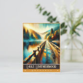 Lake Leatherwood, Arkansas |  schilderij Briefkaart (Staand voorkant)