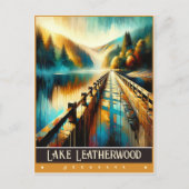 Lake Leatherwood, Arkansas |  schilderij Briefkaart (Voorkant)