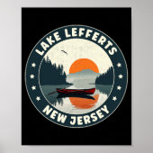 Lake Lefferts New Jersey Sunset T Shirt  Poster (Voorkant)