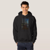 Lake Life American Flag Dock Sunset Power Boat Wak Hoodie (Voorkant volledig)