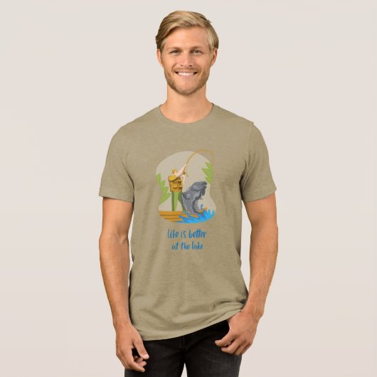 Lake Life Bliss Tri-Blend Shirt (Voorkant volledig)