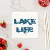 Lake Life Blue Distressed Font Servet (Insitu)