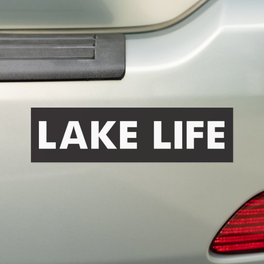 Lake Life Bumpersticker (Op auto)