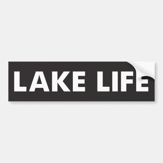 Lake Life Bumpersticker (Voorkant)
