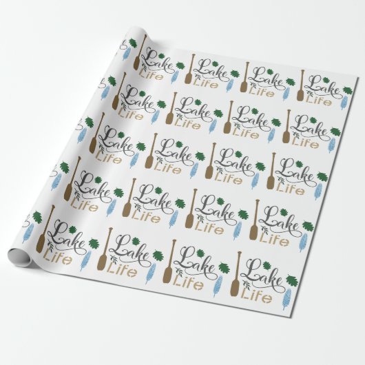 Lake Life Cadeaupapier (Uitgerold)