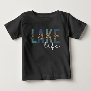 Lake Life Cheetah Print Typografie