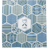 Lake Life Collage Douchegordijn (Voorkant)