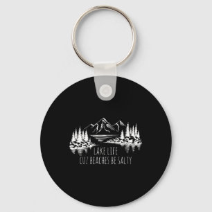 Lake Life Cuz stranden Salty Funny Camping Camp Ad Sleutelhanger