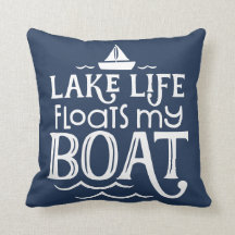 Lake Life Floats My Boat Blue