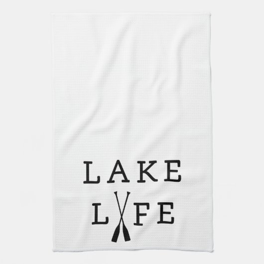 Lake Life Fun Summer House Theedoek (Verticaal)