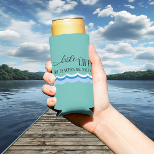 Lake Life Funny Beach Seltzer Blikjeskoeler
