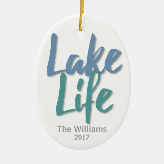 Lake Life Keramisch Ornament (Voorkant)