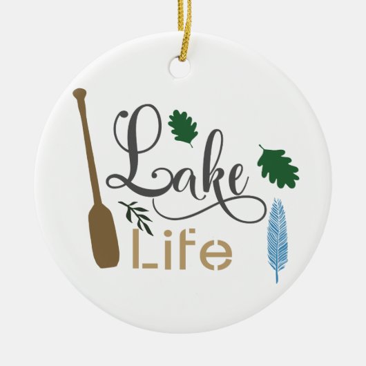 Lake Life Keramisch Ornament (Voorkant)