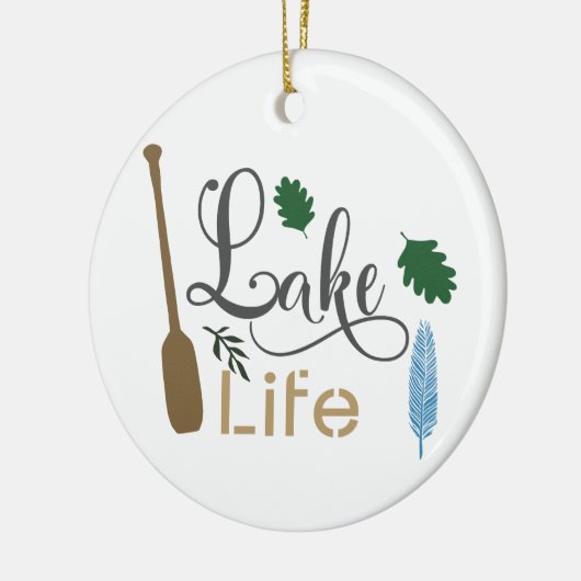 Lake Life Keramisch Ornament (Links)