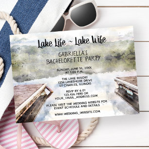 Lake Life - Lake Wife Boat Dock Bachelorette Party Kaart