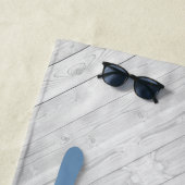 Lake Life met naam en locatie houten dok Strandlaken (In situ)