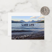 Lake Life Notecard Notitiekaartje (Voorkant / Achterkant in situ)