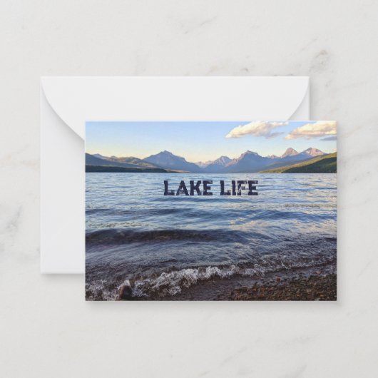 Lake Life Notecard Notitiekaartje (Voorkant)