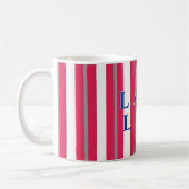 Lake Life Red White Striped Koffiemok (Links)