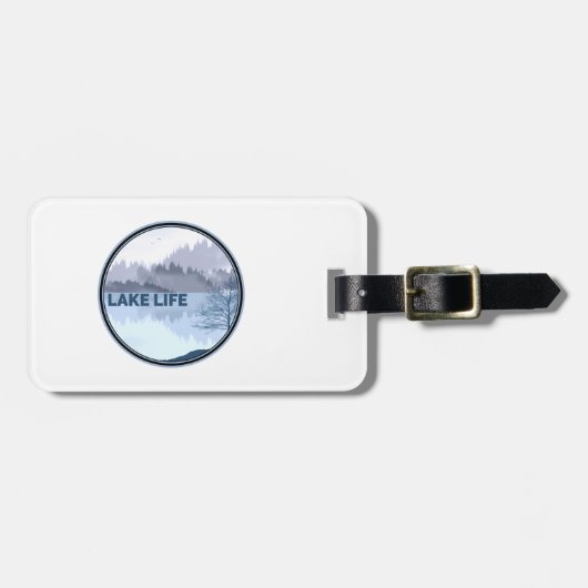 Lake Life Reflection Bagagelabel (Voorkant horizontaal)