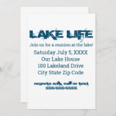 Lake Life Reunion Kaart (Voorkant / Achterkant)