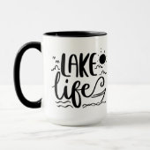 Lake Life Rustic Lake House Camper Cabin Mok (Links)