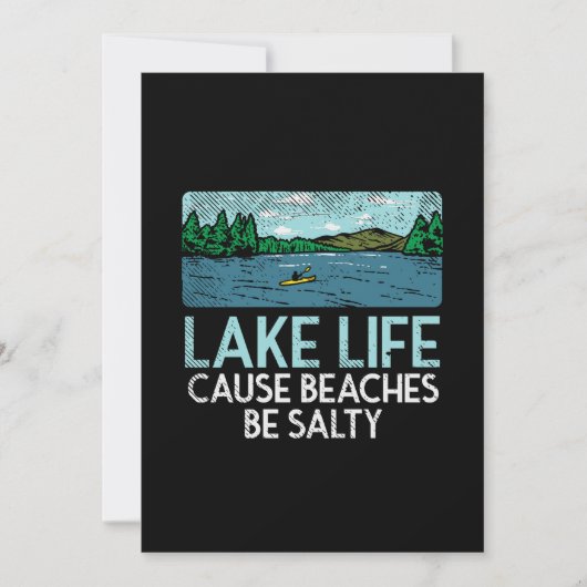 Lake Life Salty Beaches Kaart (Voorkant)