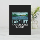 Lake Life Salty Beaches Kaart (Staand voorkant)