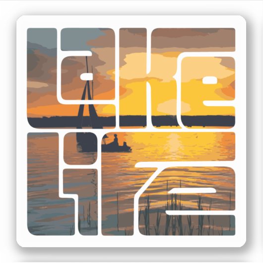 Lake Life Sticker (Voorkant)