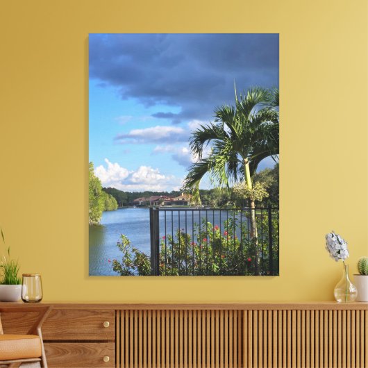 Lake Life Stretched Canvas Print (Insitu (Woonkamer))