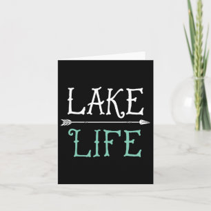 Lake Life T Shirt Vissende varen Funny Ou Kaart