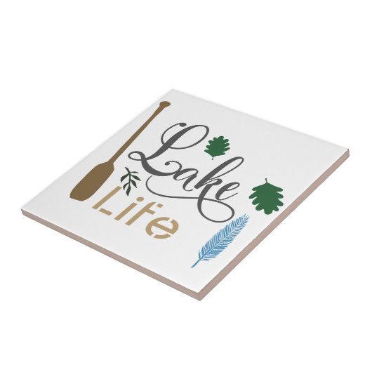 Lake Life Tegeltje (Zijkant)