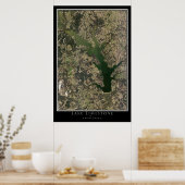 Lake Limestone Texas Satellite Poster Map (Keuken)