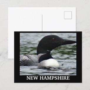 Lake Loon close-up foto Briefkaart