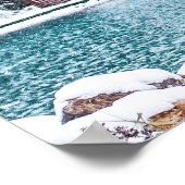 Lake Louise Alberta Canada Foto in Winter Poster (Hoek)