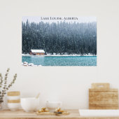 Lake Louise Alberta Canada Foto in Winter Poster (Keuken)