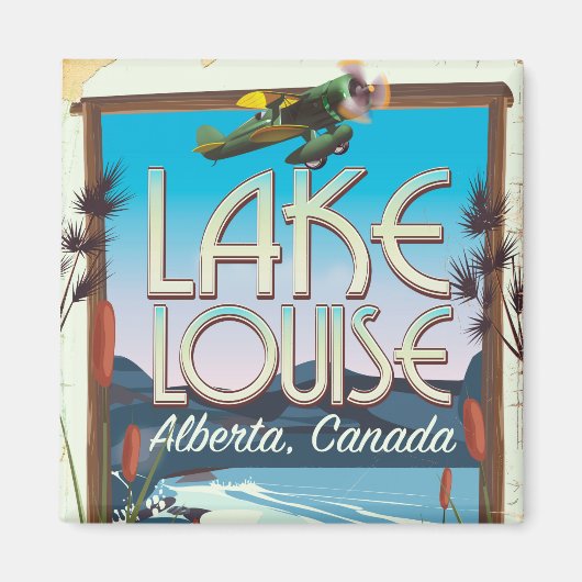 Lake Louise, Alberta Canada reisposter Magneet (Voorkant)