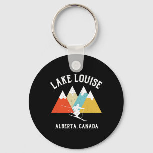 Lake Louise Alberta Canada Skivakantie Souvenir Sleutelhanger