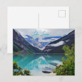 Lake Louise Alberta Canadian Rockies Briefkaart (Voorkant / Achterkant)