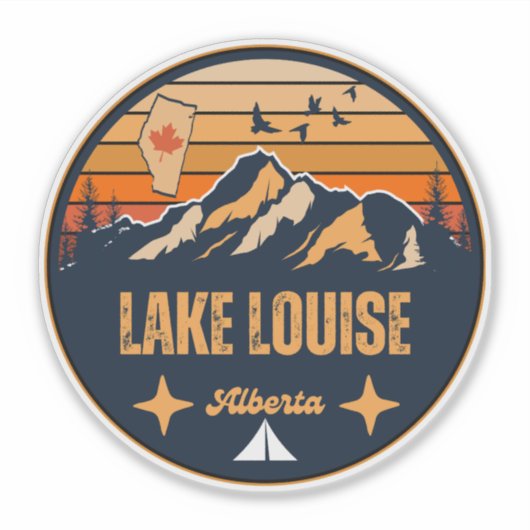Lake Louise, Alberta Sticker (Voorkant)