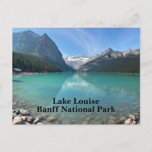 Lake Louise bij Banff Canada Feestdagenkaart (Voorkant)