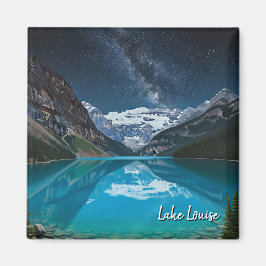 Lake Louise bij Banff National Park Night Magneet