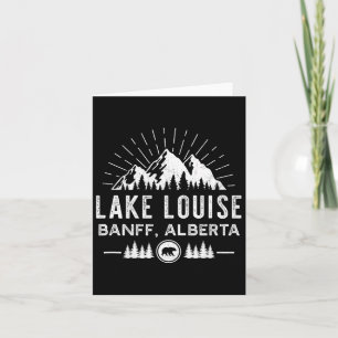 Lake Louise California - Kanotocht door de bergen Kaart