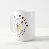 Lake Louise Canada Alberta Kajakken Retro Souvenir Koffiemok (Voorkant links)