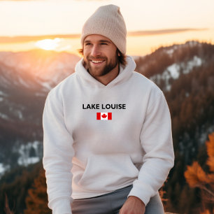 Lake Louise Canada Canadian Flag Light-Color Hoodie